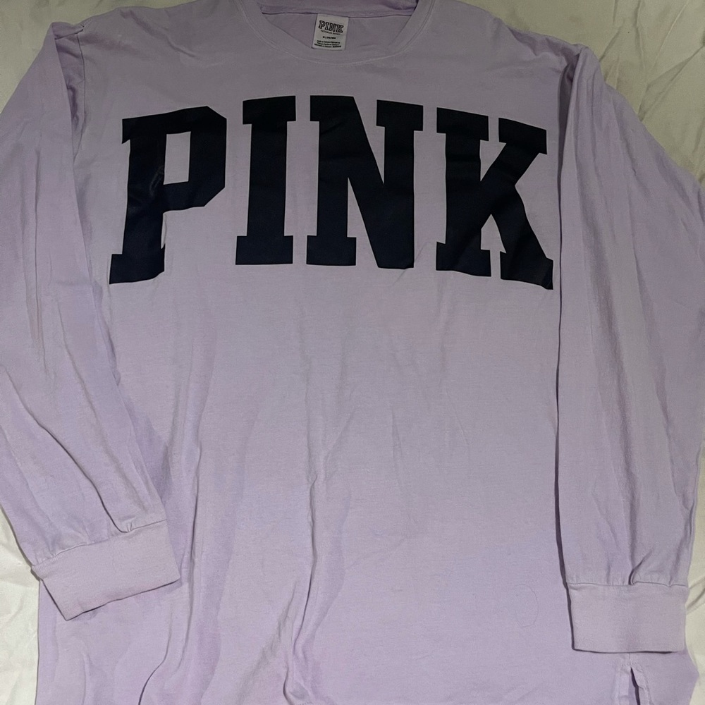 VS PINK long sleeve Tee Lavender
